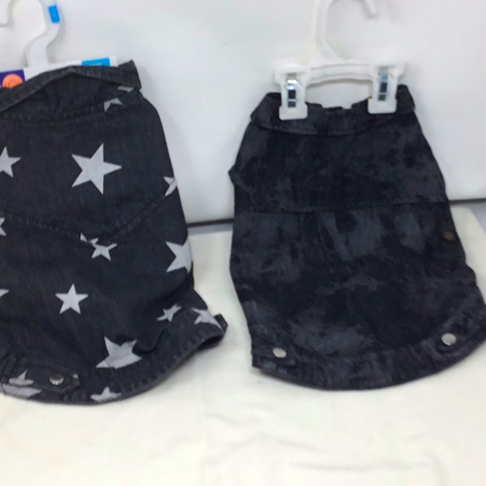 Top paw denim jacket size small set of two